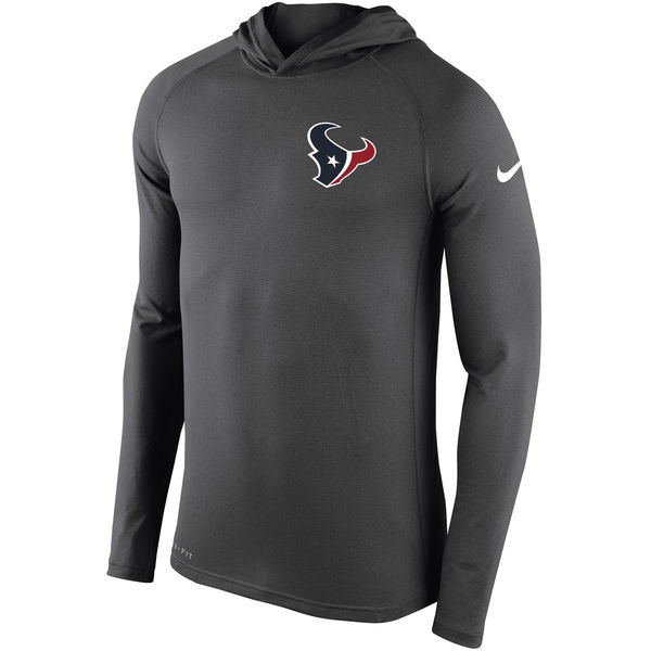 Men's Houston Texans Nike Charcoal Stadium Touch Hooded Performance Long Sleeve T-Shirt,We sell and wholesale Men's Houston Texans Nike Charcoal Stadium Touch Hooded Performance Long Sleeve T-Shirt on line form chian!